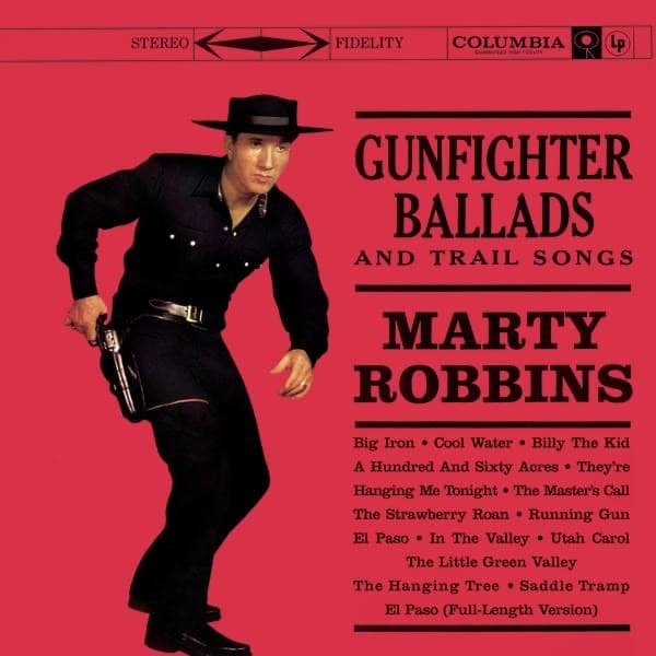Gunfighter Ballads and Trail Songs by Marty Robbins, album cover