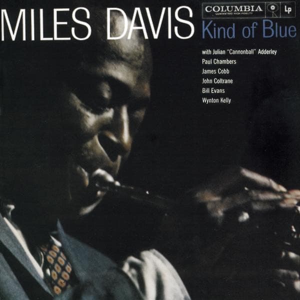 Kind of Blue by Miles Davis, album cover